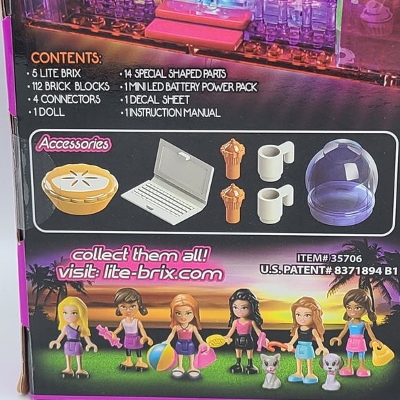 Lite Brix Super Light Building System Sweet Treats Play Set Cra-Z-Art New - Picture 7 of 9